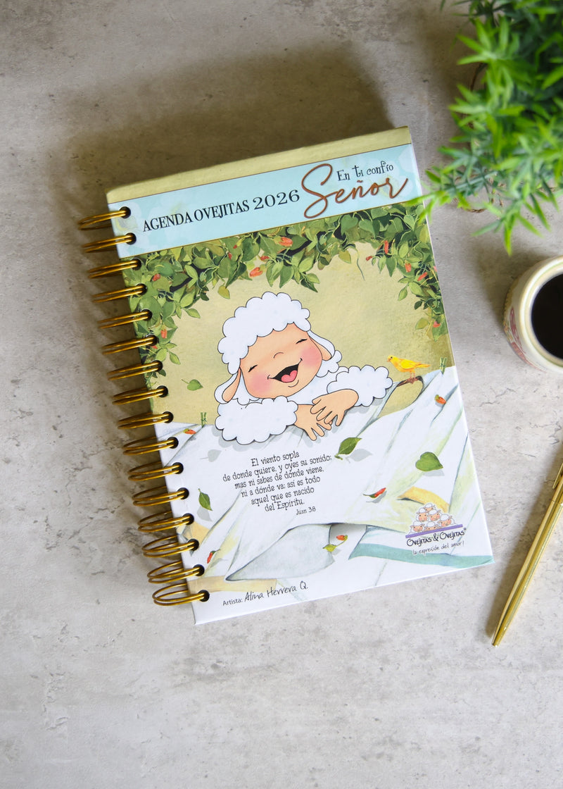 Cargue la imagen en el visor de la galería, Agenda Ovejitas 2026 color turquesa
