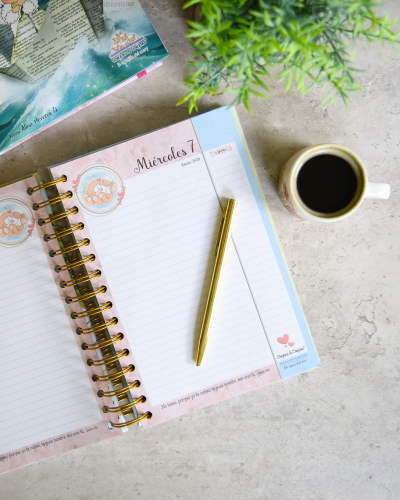 Cargue la imagen en el visor de la galería, Agenda Ovejitas 2026 color turquesa
