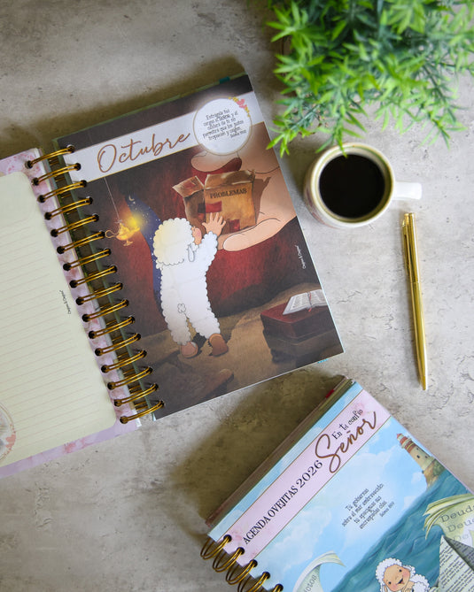 Agenda Ovejitas 2026 color turquesa