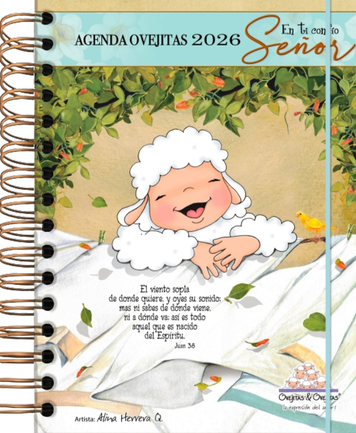 Cargue la imagen en el visor de la galería, Agenda Ovejitas 2026 color turquesa
