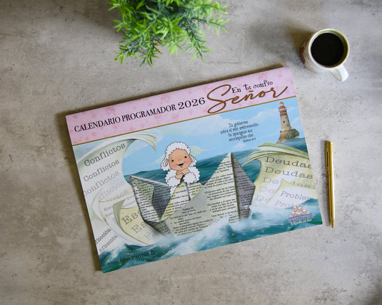 Calendario Ovejitas 2026, rosado