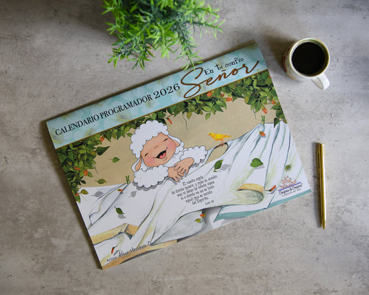 Calendario Ovejitas 2026, turquesa