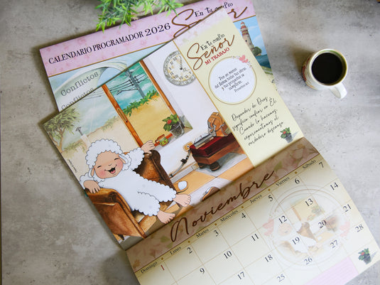 Calendario Ovejitas 2026, turquesa