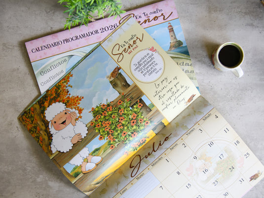 Calendario Ovejitas 2026, turquesa