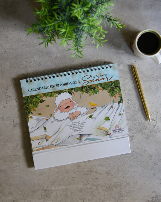 Calendario de escritorio Ovejitas 2026
