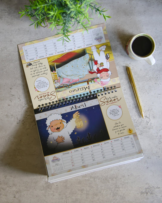 Calendario de escritorio Ovejitas 2026