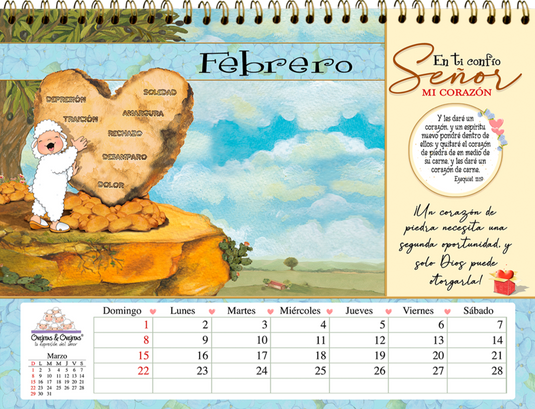 Calendario de escritorio Ovejitas 2026