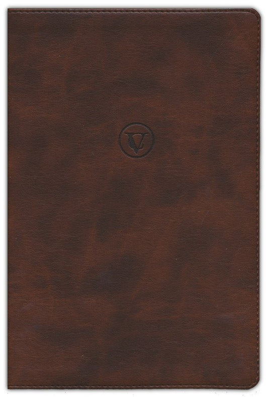 Biblia de estudio de César Vidal RVR 1960, imitación piel café