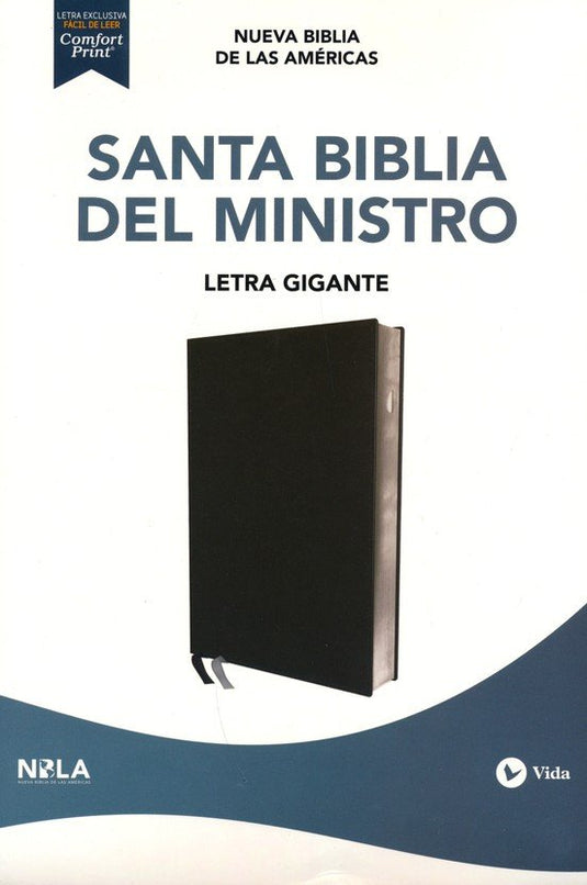 Biblia del Ministro NBLA, Letra Gigante, Leathersoft, Negra, Comfort Print
