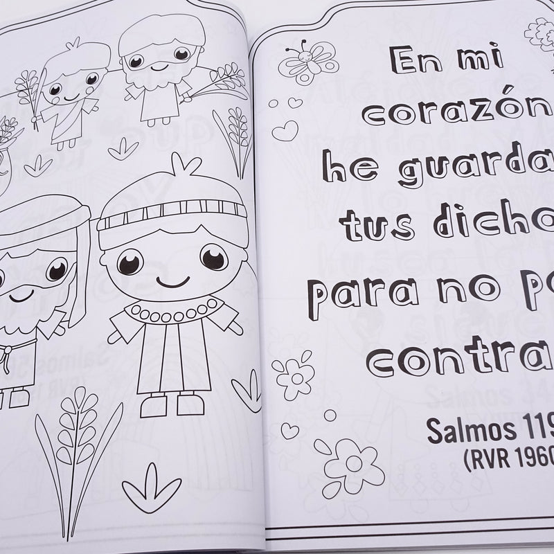 Cargue la imagen en el visor de la galería, Biblia - Libro para colorear con pegatinas
