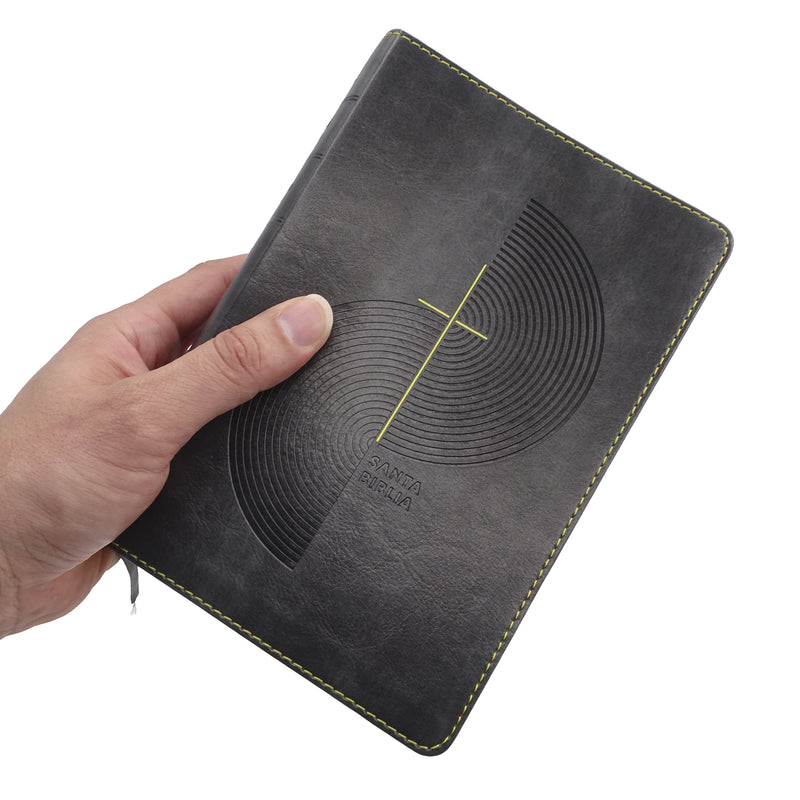 Cargue la imagen en el visor de la galería, Biblia compacta NTV, con Filament, Letra Gigante, SentiPiel gris
