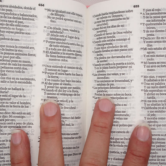 Biblia RVR 1960, Tamaño Bolsillo, imitación piel rosada