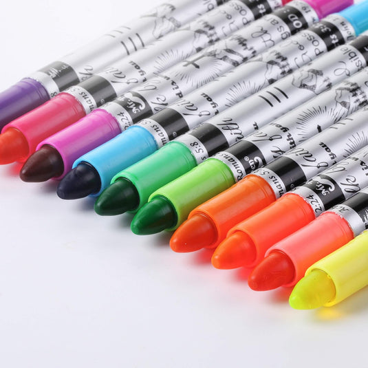 Paquete de 10 marcadores de gel para biblia colores neón Mr. Pen Cruz