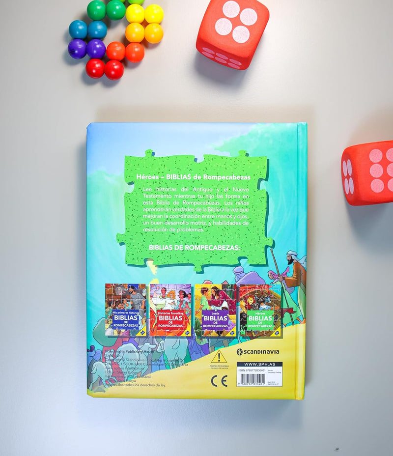 Cargue la imagen en el visor de la galería, Biblia de Rompecabezas para Niños, Héroes de la Biblia
