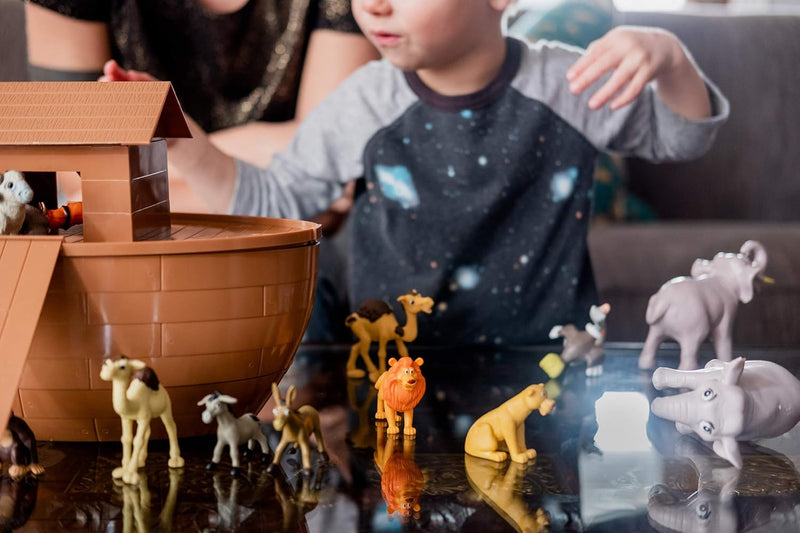 Cargue la imagen en el visor de la galería, Juguete Bíblico Arca de Noé | Playset Cristiano
