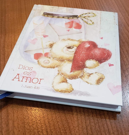 Libreta Dios es amor - 1 Juan 4:16, tapa dura