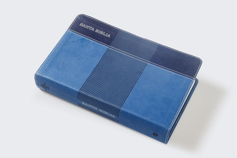 Cargue la imagen en el visor de la galería, Biblia de Estudio para Jóvenes Adolescentes RVR 1960, imitación piel azul

