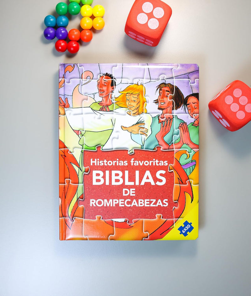 Cargue la imagen en el visor de la galería, Biblia con Rompecabezas para Niños, Historias favoritas
