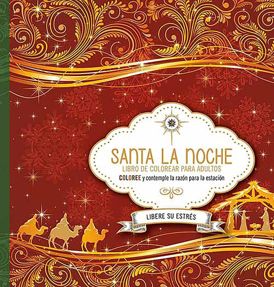 Santa la noche: Libro para colorear