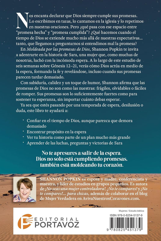 Moldeada por las promesas de Dios: - Lecciones de la vida de Sara - Estudio bíblico de seis semanas