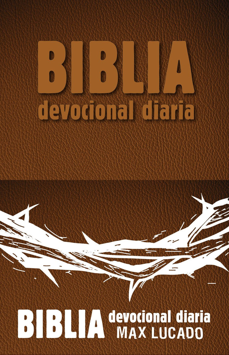 Cargue la imagen en el visor de la galería, Biblia Devocional Diaria Max Lucado RVR 1960, café
