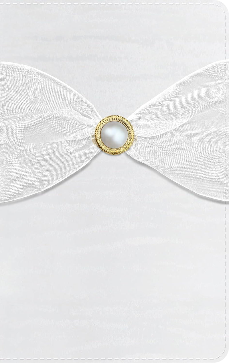 Cargue la imagen en el visor de la galería, Biblia recuerdo de boda RVR 1960, imitación piel blanco y dorado
