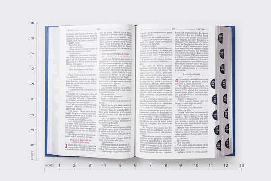 Biblia Católica Regalos y Ceremonias, con Índice, Tapa dura azul
