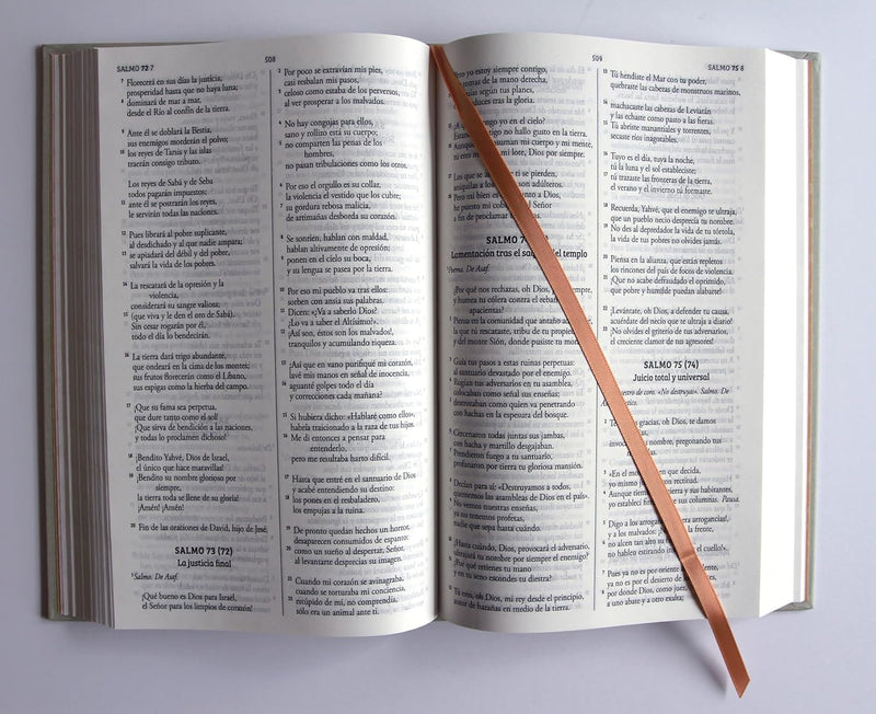 Cargue la imagen en el visor de la galería, Biblia de Jerusalén Latinoamericana, tapa dura, edición clásica color arena
