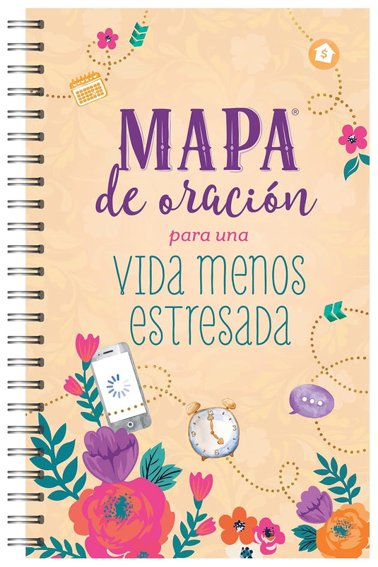 Mapa de oración para una vida menos estresada:  Un Diario Creativo