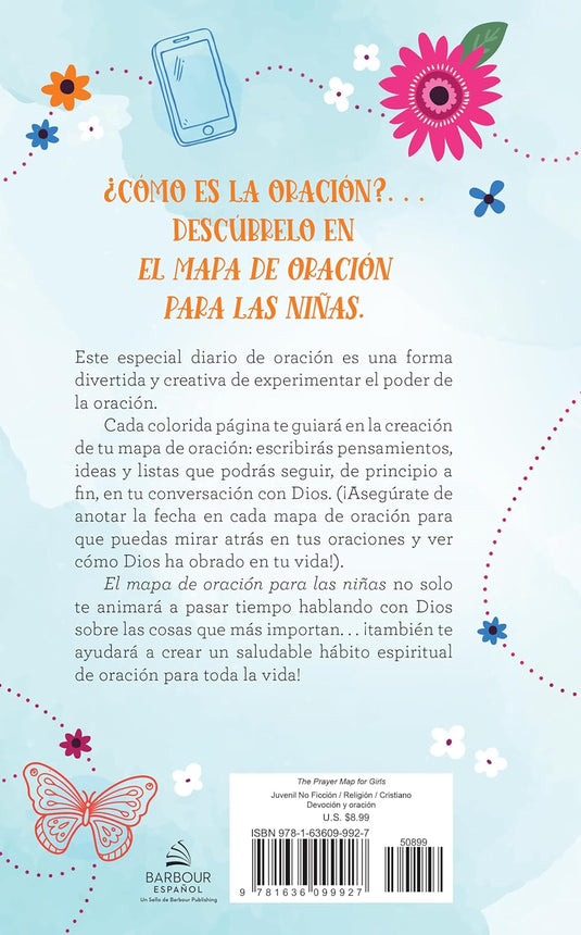El Mapa de Oración para las niñas: Un Diario Creativo
