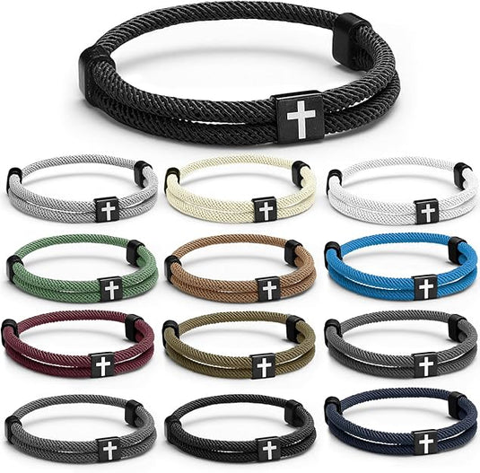 Pulsera trenzada ajustable (Color Variado)