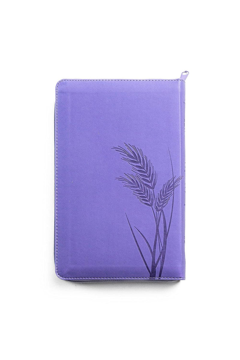 Cargue la imagen en el visor de la galería, Biblia de Promesas RVR 1960, Cierre zíper, con índice, Letra Grande, Tamaño Manual, piel especial lavanda
