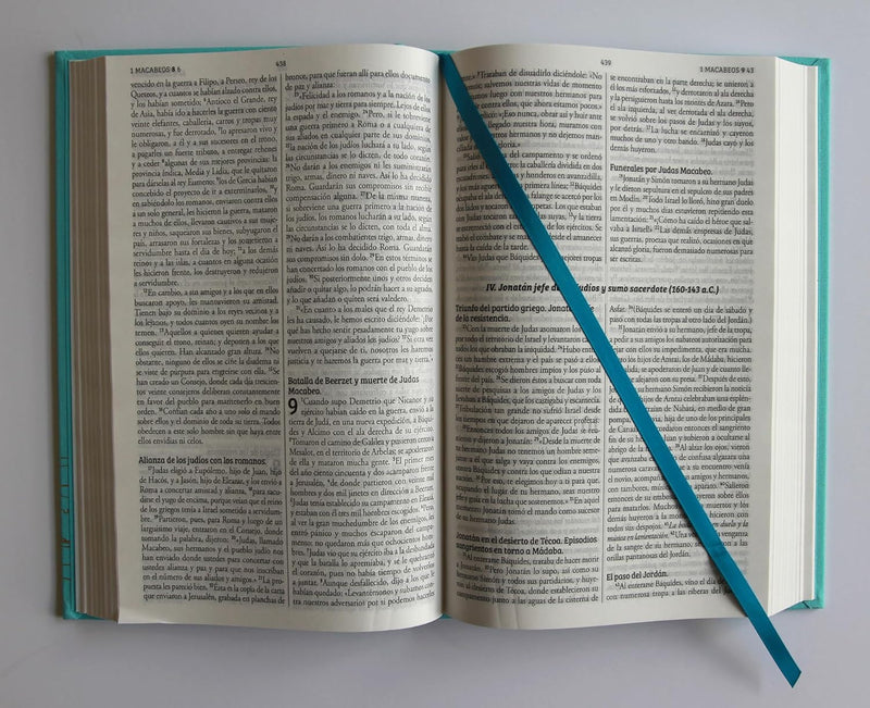 Cargue la imagen en el visor de la galería, Biblia de Jerusalén Latinoamericana, tapa dura/tela turquesa, edición de regalo
