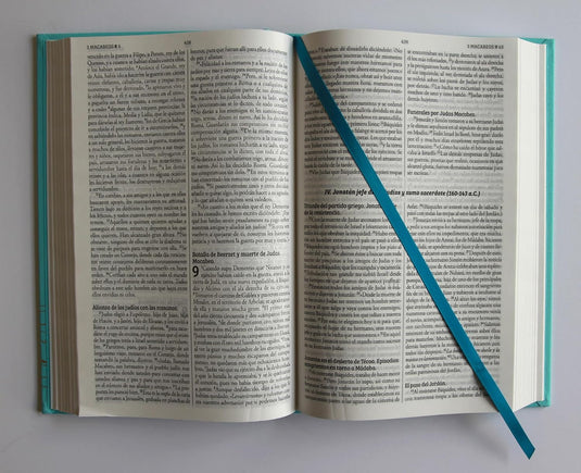 Biblia de Jerusalén Latinoamericana, tapa dura/tela turquesa, edición de regalo