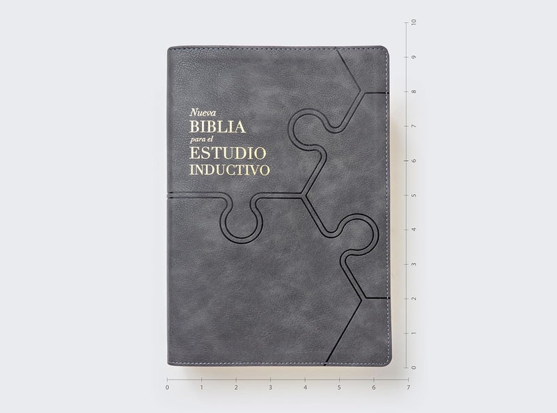 Cargue la imagen en el visor de la galería, Biblia para el estudio inductivo NBLA, Interior a dos colores, imitación piel gris
