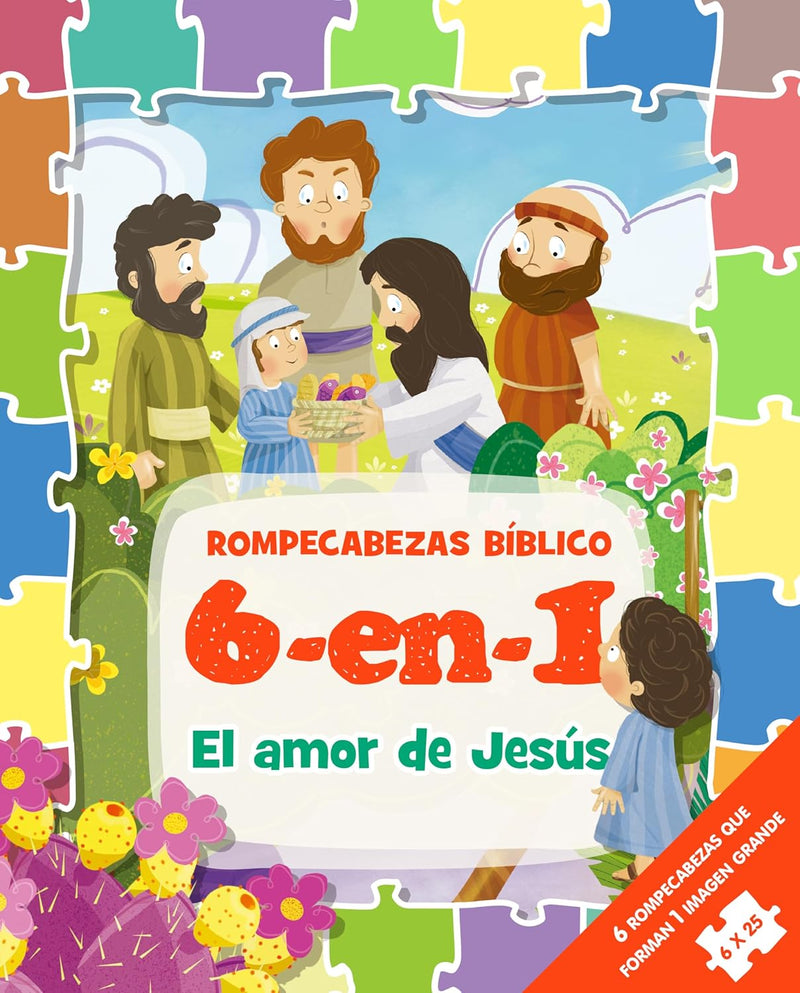 Cargue la imagen en el visor de la galería, Rompecabezas Bíblico 6 En 1, El amor de Jesús
