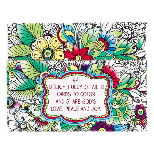 Paquete de 44 tarjetas para colorear de expresiones creativas
