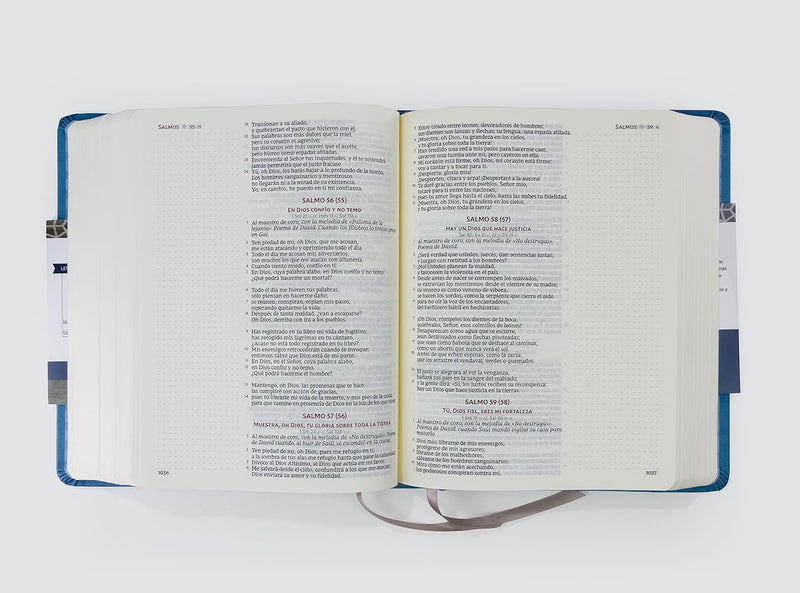 Cargue la imagen en el visor de la galería, Biblia Católica, Edición para Notas, Tapa dura/tela, Azul, Comfort Print
