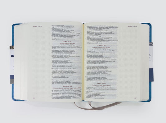 Biblia Católica, Edición para Notas, Tapa dura/tela, Azul, Comfort Print