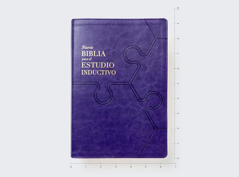 Cargue la imagen en el visor de la galería, Biblia para el estudio inductivo NBLA, Interior a dos colores, imitación piel morado
