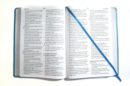 Biblia ultrafina RVR 1909, Letra Súper Gigante, símil piel aquamarine