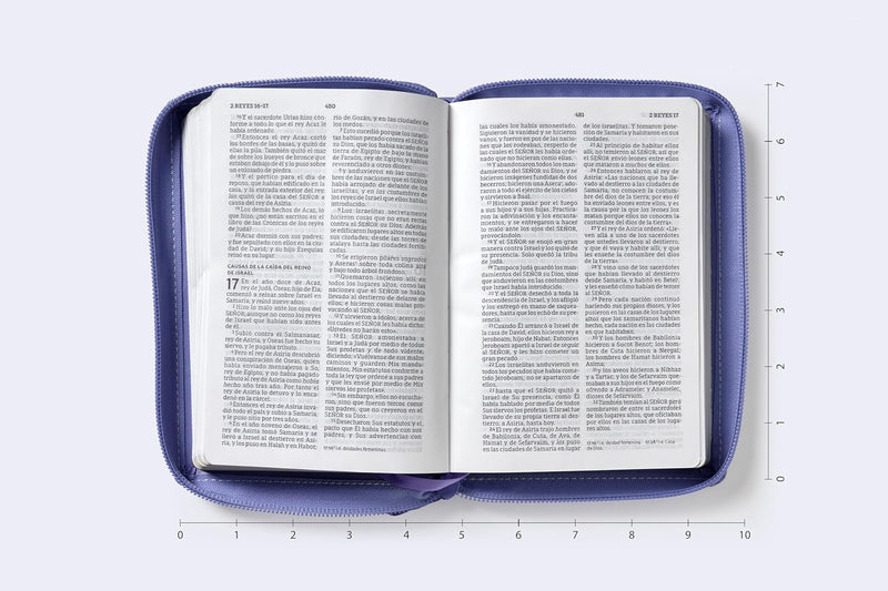 Cargue la imagen en el visor de la galería, Biblia de Bolsillo NBLA, Cierre zíper, imitación piel morada
