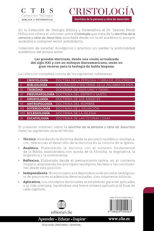 Cristología: Doctrina de la persona y obra de Jesucristo