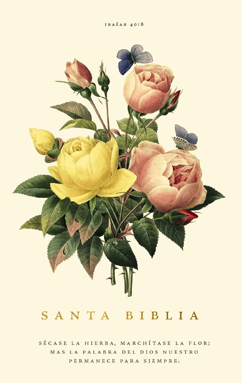Cargue la imagen en el visor de la galería, Biblia Premio y Regalo RVR 1960, Letra grande, Tapa dura Floral
