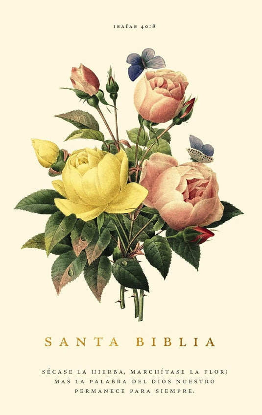 Biblia Premio y Regalo RVR 1960, Letra grande, Tapa dura Floral