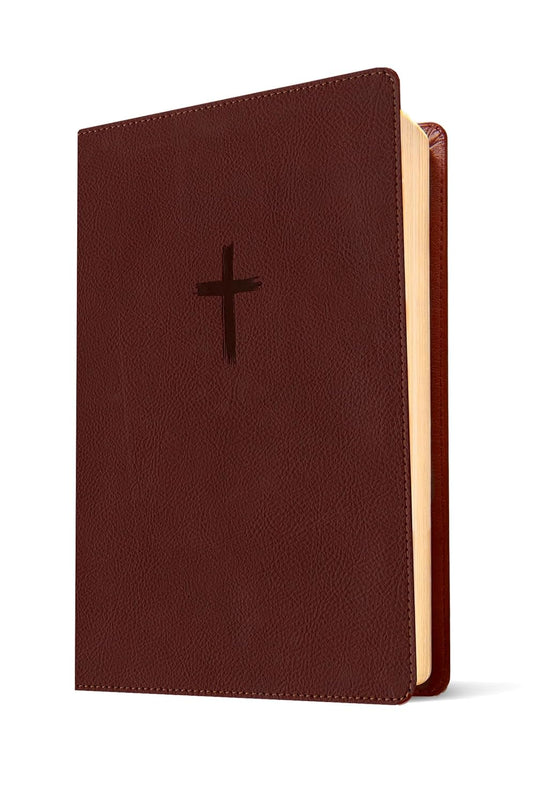 Biblia de referencia en la columna central NTV con Filament, Letra Grande, SentiPiel café