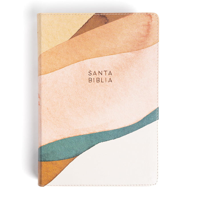 Biblia RVR 1960, Letra Grande, Tamaño Manual, edición especial, símil piel acuarela