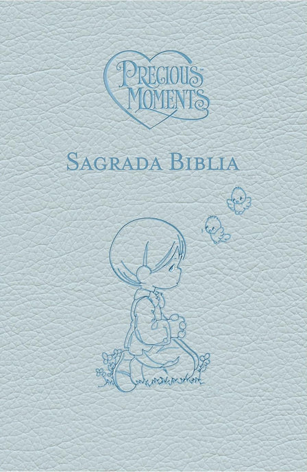 Biblia Católica, Precious Moments™, Leathersoft, Azul celeste, Comfort Print