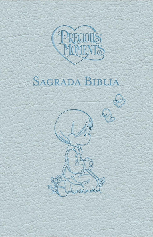 Biblia Católica, Precious Moments™, Leathersoft, Azul celeste, Comfort Print