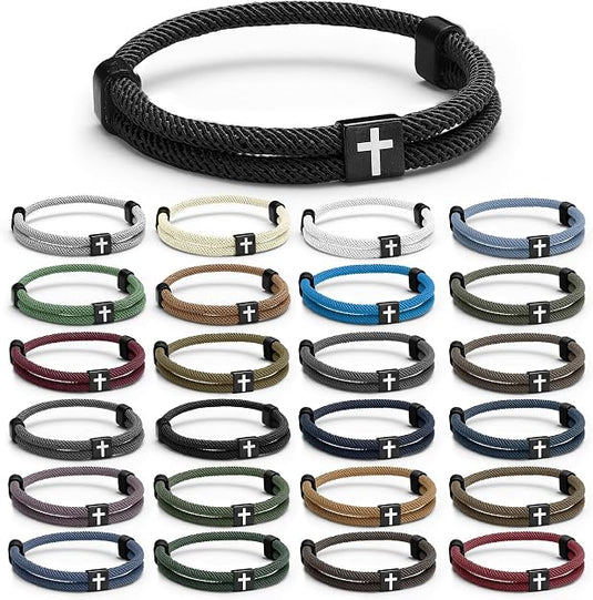 Pulsera trenzada ajustable (Color Variado)